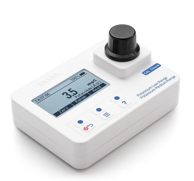 Photomètre portable de potassium à faible et moyenne portée avec CAL Check